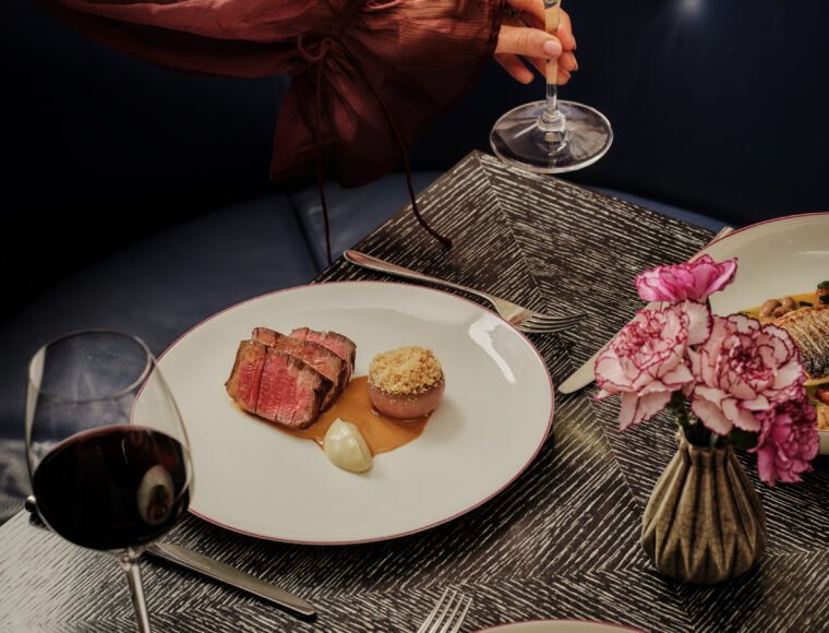 A La Carte dish at Indigo restaurant in Covent Garden. Seasonal British dining, gluten-free.